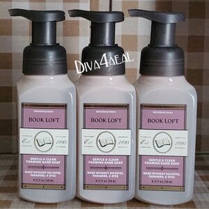 3X Bath Body Works BOOK LOFT 8.75 FL OZ Foaming Hand Soap Bundle